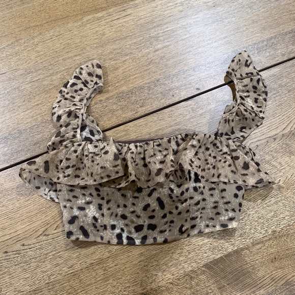 NEW LPA Crop Top 692 Italian Leopard BX10-0003 - Picture 5 of 10